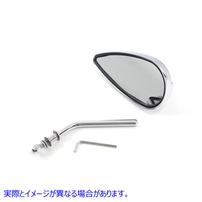 34-0360 Tear Drop Mirror Chrome 取寄せ Vツイン (検索用／ Wyatt Gatling