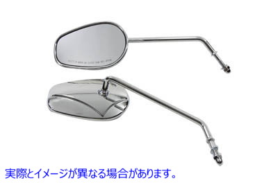 34-0392 ラウンドロングステム付き長方形ミラーセット Rectangle Mirror Set with Round Long Stems 取寄せ Vツイン (検索用／91