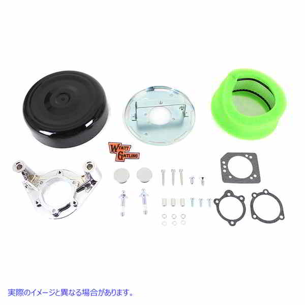 34-0423 8インチ エアクリーナーキット ブラック 8 inch Air Cleaner Kit Black 取寄せ Vツイン (検索用／