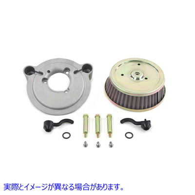 34-0425 エアクリーナーとバッキングプレート Air Cleaner and Backing Plate 取寄せ Vツイン (検索用／29773-02C