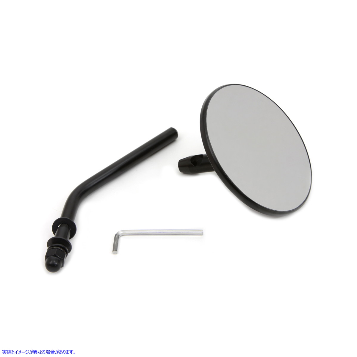 34-0427 スチールバックミラー ブラック Steel Back Mirror Black 取寄せ Vツイン (検索用／