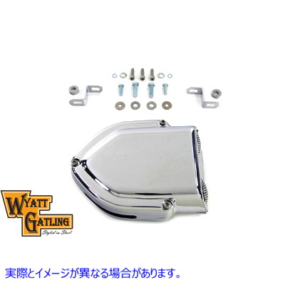 34-0467 ワイアット ガトリング V-チャージャー エアクリーナー クローム Wyatt Gatling V-Charger Air Cleaner Chrome 取寄せ V