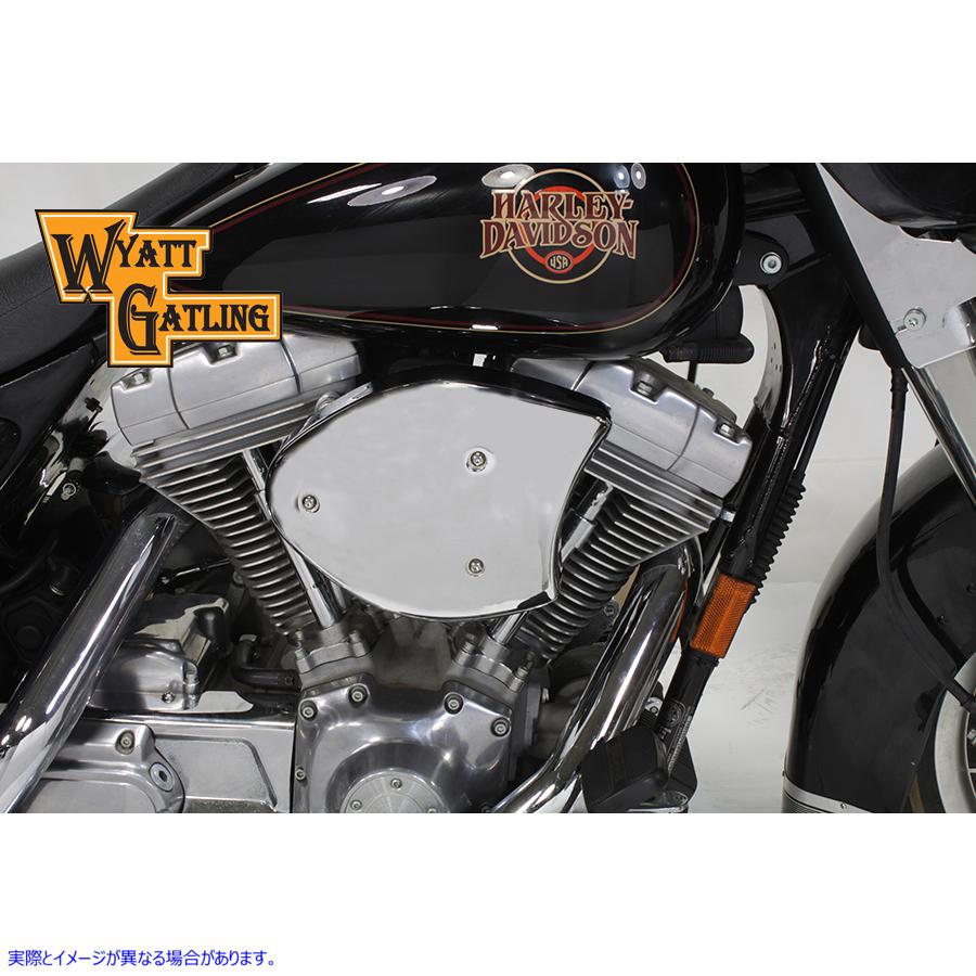 34-0474 クローム ワイアット ガトリング エア クリーナー アセンブリ Chrome Wyatt Gatling Air Cleaner Assembly 取寄せ Vツイ