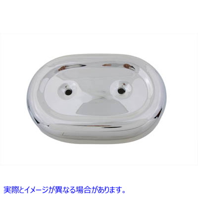 34-0559 オーバルエアクリーナーカバー クローム Oval Air Cleaner Cover Chrome 取寄せ Vツイン (検索用／29084-73