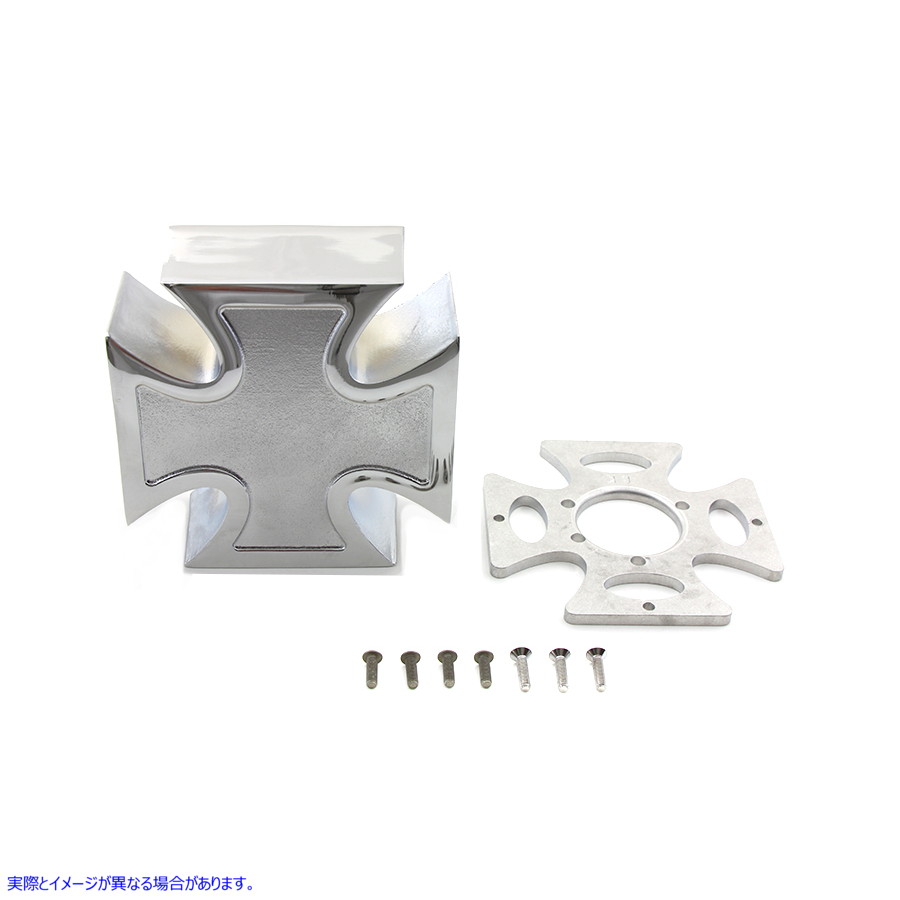 34-0608 クロームマルタエアクリーナーカバー 取寄せ Vツイン Chrome Maltese Air Cleaner Cover (検索用／