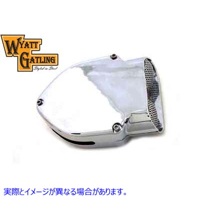 34-0620 ワイアットガトリングクロームVチャージャーエアクリーナー Wyatt Gatling Chrome V-Charger Air Cleaner 取寄せ Vツイ