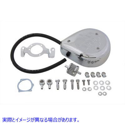 34-0651 ティアドロップ エアクリーナーキット クロームフレーム Teardrop Air Cleaner Kit Chrome Flame 取寄せ Vツイン (検索