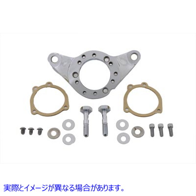 34-0713 エアクリーナーブラケットキット クロームビレット Air Cleaner Bracket Kit Chrome Billet 取寄せ Vツイン (検索用／