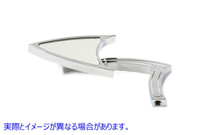 34-0717 オーディン アロー スタイル ミラービレット Odin Arrow Style Mirror Billet 取寄せ Vツイン (検索用／