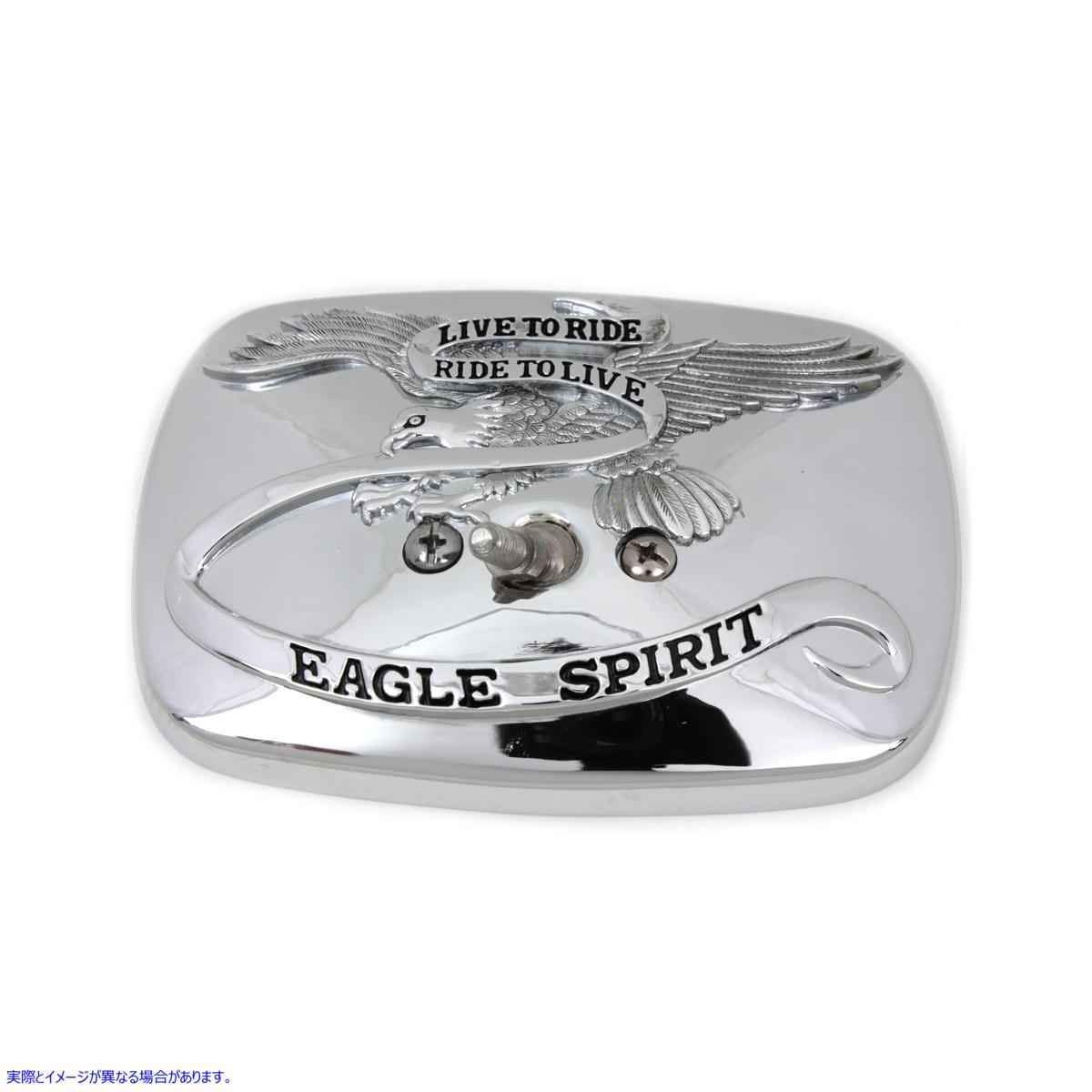 34-0731 クロームイーグル スピリット ミラーヘッド Chrome Eagle Spirit Mirror Head 取寄せ Vツイン (検索用／