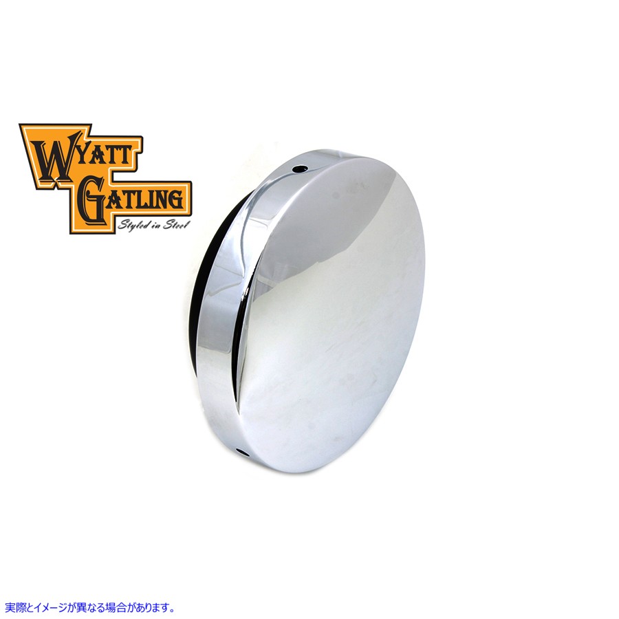 34-0763 ワイアット ガトリング クローム ベビームーン エアクリーナー Wyatt Gatling Chrome Baby Moon Air Cleaner 取寄せ Vツ