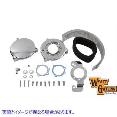 34-0835 ワイアットガトリング New Era エアクリーナーキット クローム Wyatt Gatling New Era Air Cleaner Kit Chrome 取寄せ V