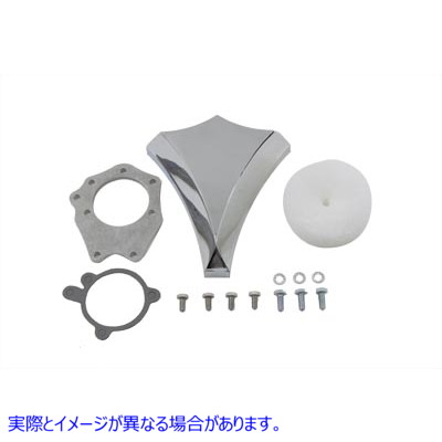 34-0837 ダイヤモンドキャブレターカバー クロームビレット Diamond Carburetor Cover Chrome Billet 取寄せ Vツイン (検索用／