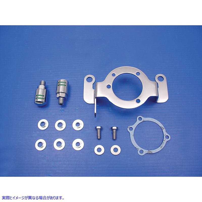 34-0852 キャブレターサポートブラケット クローム Carburetor Support Bracket Chrome 取寄せ Vツイン (検索用／