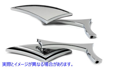 34-0858 オーディン ダイヤモンド スタイル ミラー セット Odin Diamond Style Mirror Set 取寄せ Vツイン (検索用／