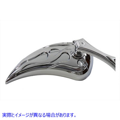 34-0861 クロームビレットティアドロップミラーセット Chrome Billet Teardrop Mirror Set 取寄せ Vツイン (検索用／