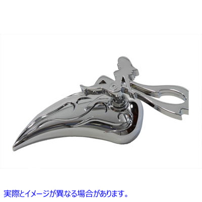 34-0885 ティアドロップ ミラー セット クローム Teardrop Mirror Set Chrome 取寄せ Vツイン (検索用／