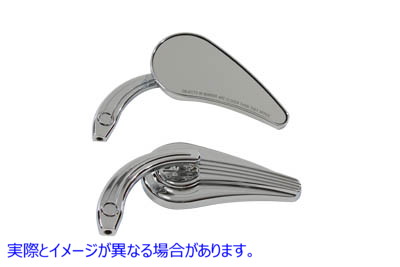 34-0887 デコミラーセット ビレット Deco Mirror Set Billet 取寄せ Vツイン (検索用／91696-05A