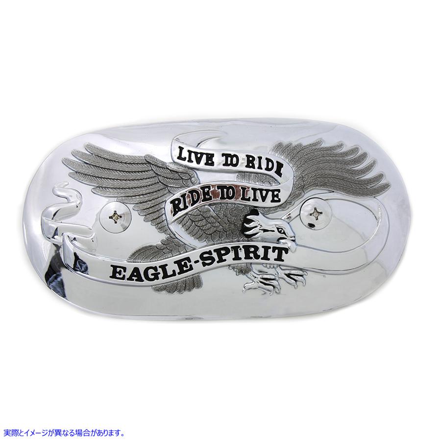 34-0986 Eagle Spirit オーバル クローム エア クリーナー インサート 取寄せ Vツイン Eagle Spirit Oval Chrome Air Cleaner In