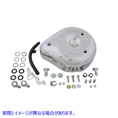 34-1015 S&S エアクリーナー アセンブリ クローム S&S Air Cleaner Assembly Chrome 取寄せ Vツイン (検索用／ S&S Cycle 17-040