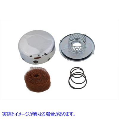 34-1050 スムースクローム Jスロットエアクリーナー Smooth Chrome J-Slot Air Cleaner 取寄せ Vツイン (検索用／1401-35