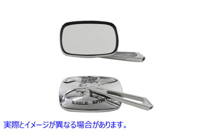 34-1069 クロームイーグル スピリットミラーセット Chrome Eagle Spirit Mirror Set 取寄せ Vツイン (検索用／