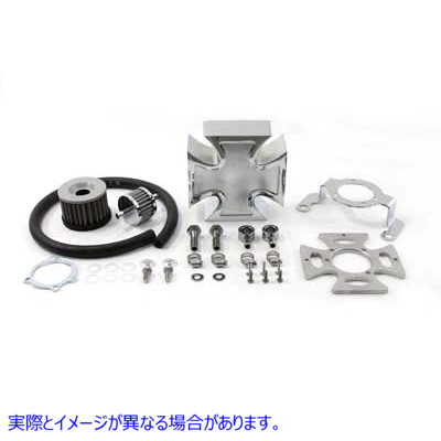 34-1146 マルタクローム エアクリーナーカバーキット Maltese Chrome Air Cleaner Cover Kit 取寄せ Vツイン (検索用／