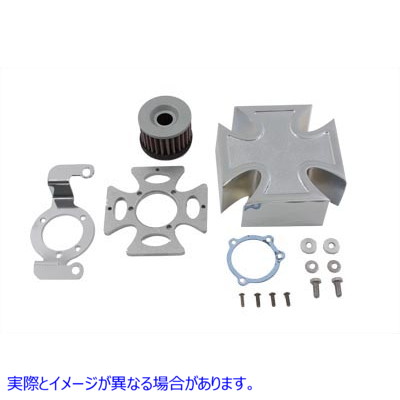 34-1147 マルタクローム エアクリーナーカバーキット Maltese Chrome Air Cleaner Cover Kit 取寄せ Vツイン (検索用／