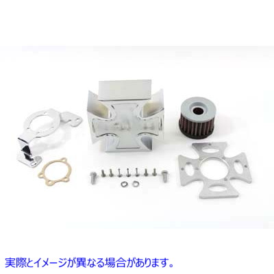 34-1148 マルタクローム エアクリーナーカバーキット Maltese Chrome Air Cleaner Cover Kit 取寄せ Vツイン (検索用／