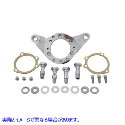 34-1185 エアクリーナーブラケットキット クロームビレット Air Cleaner Bracket Kit Chrome Billet 取寄せ Vツイン (検索用／