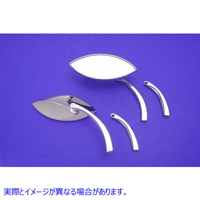 34-1212 イーグルアイ ミラーセット ビレットクローム Eagle Eye Mirror Set Billet Chrome 取寄せ Vツイン (検索用／