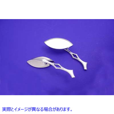 34-1214 イーグルアイ ミラーセット ビレットクローム Eagle Eye Mirror Set Billet Chrome 取寄せ Vツイン (検索用／