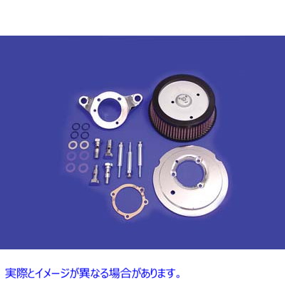 34-1257 ハイフロー エア クリーナー バッキング プレート キット クローム 取寄せ Vツイン Hi-Flow Air Cleaner Backing Plate