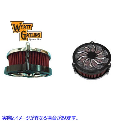 34-1345 ワイアット ガトリング EFI エア クリーナー アセンブリ ブラック Wyatt Gatling EFI Air Cleaner Assembly Black 取寄