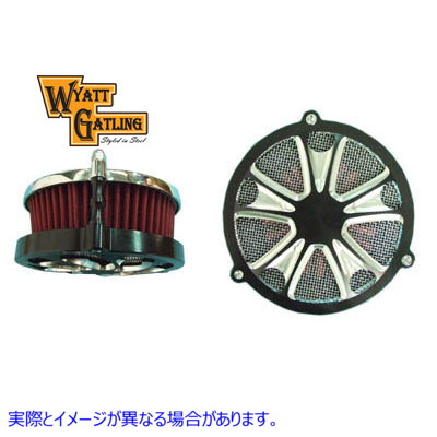 34-1347 ワイアット ガトリング EFI エア クリーナー アセンブリ ブラック Wyatt Gatling EFI Air Cleaner Assembly Black 取寄