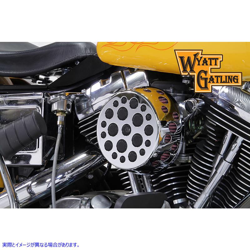 34-1363 クローム ワイアット ガトリング エア クリーナー アセンブリ Chrome Wyatt Gatling Air Cleaner Assembly 取寄せ Vツイ