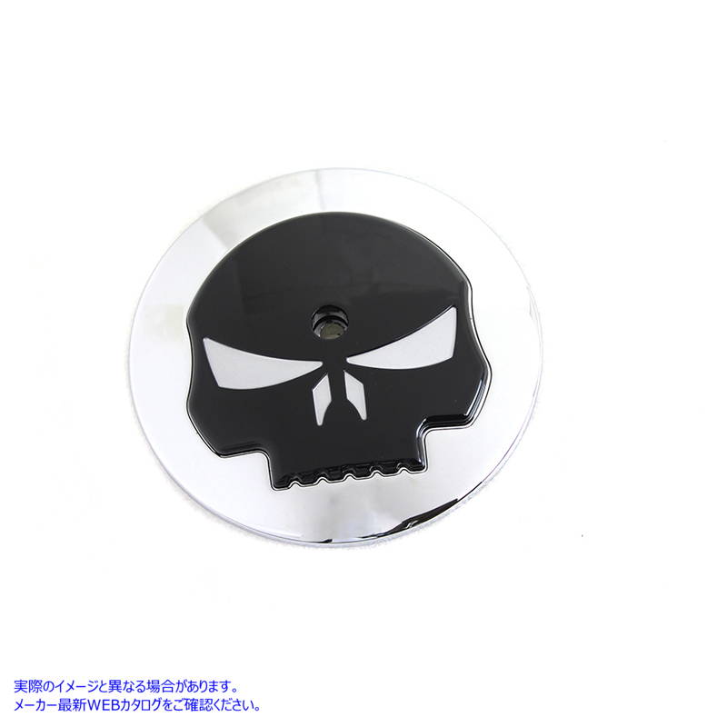 34-1402 ワイアット ガトリング スカル エア クリーナー カバー インサート Wyatt Gatling Skull Air Cleaner Cover Insert 取寄