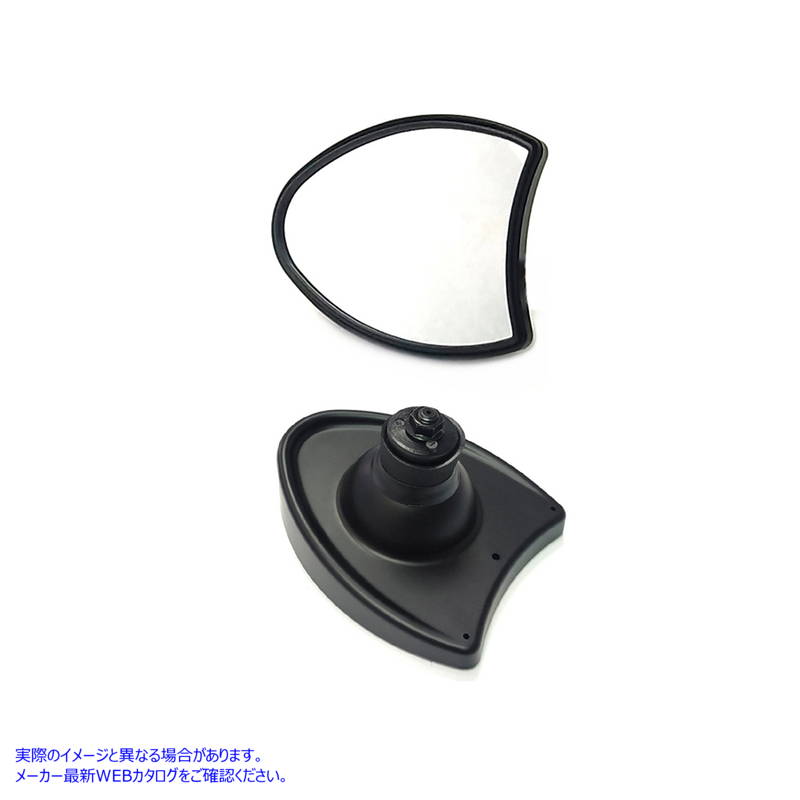 34-1418 フェアリングミラーセット ブラック Fairing Mirror Set Black 取寄せ Vツイン (検索用／