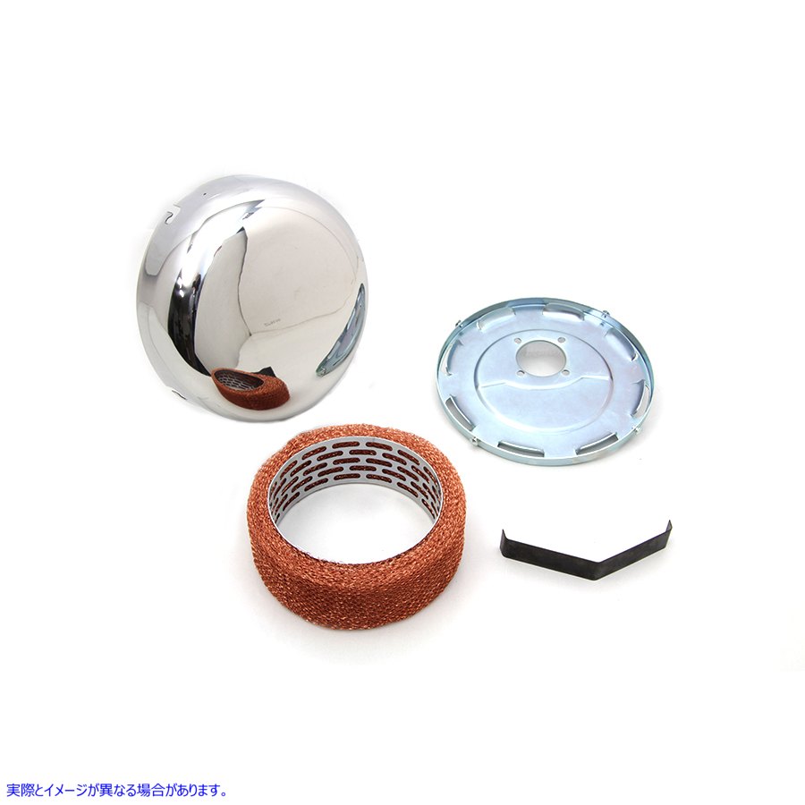 34-1447 ステンレススムースJスロットエアクリーナー 取寄せ Vツイン Stainless Steel Smooth J-Slot Air Cleaner (検索用／