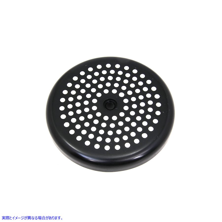 34-1457 ブラックスイスチーズエアクリーナーカバー Black Swiss Cheese Air Cleaner Cover 取寄せ Vツイン (検索用／