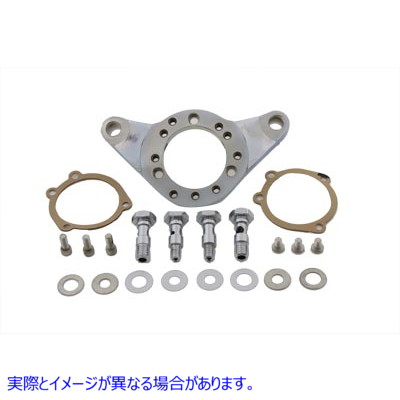 34-1510 エアクリーナーブラケットキット クロームビレット Air Cleaner Bracket Kit Chrome Billet 取寄せ Vツイン (検索用／