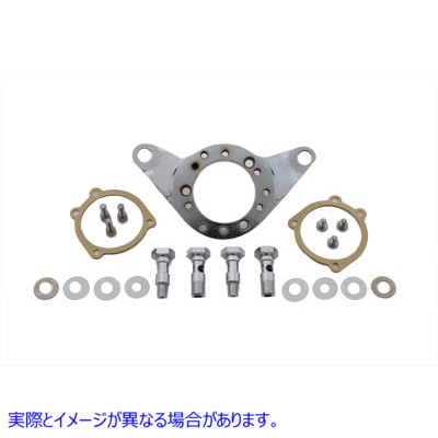 34-1519 エアクリーナーブラケットキット クロームビレット Air Cleaner Bracket Kit Chrome Billet 取寄せ Vツイン (検索用／