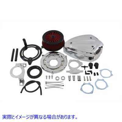 34-1529 サイレン エア クリーナー アセンブリ クローム 取寄せ Vツイン Siren Air Cleaner Assembly Chrome (検索用／