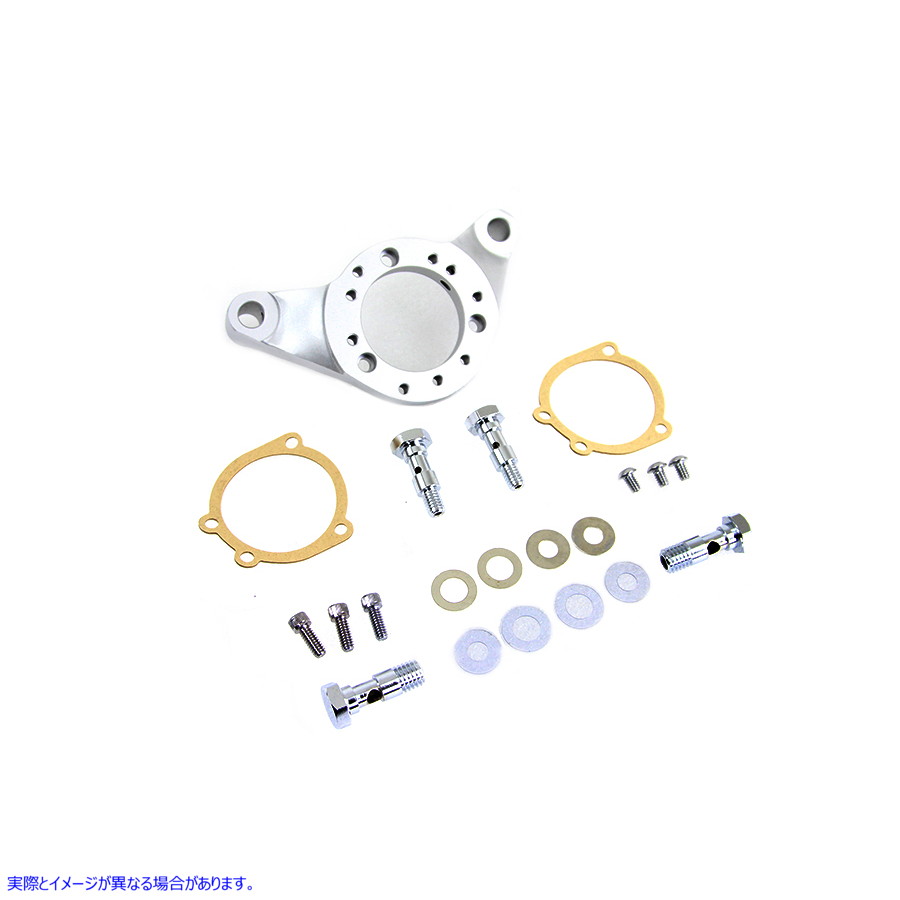 34-1535 エアクリーナーブラケットキット サテンニッケル Air Cleaner Bracket Kit Satin Nickel 取寄せ Vツイン (検索用／