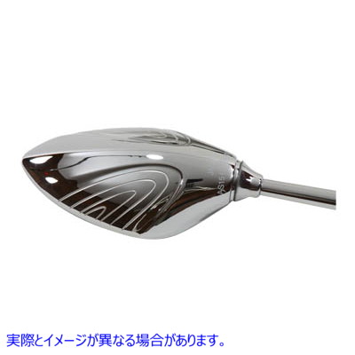 34-1586 Lazer ウイングミラーセット クローム Lazer Wing Mirror Set Chrome 取寄せ Vツイン (検索用／