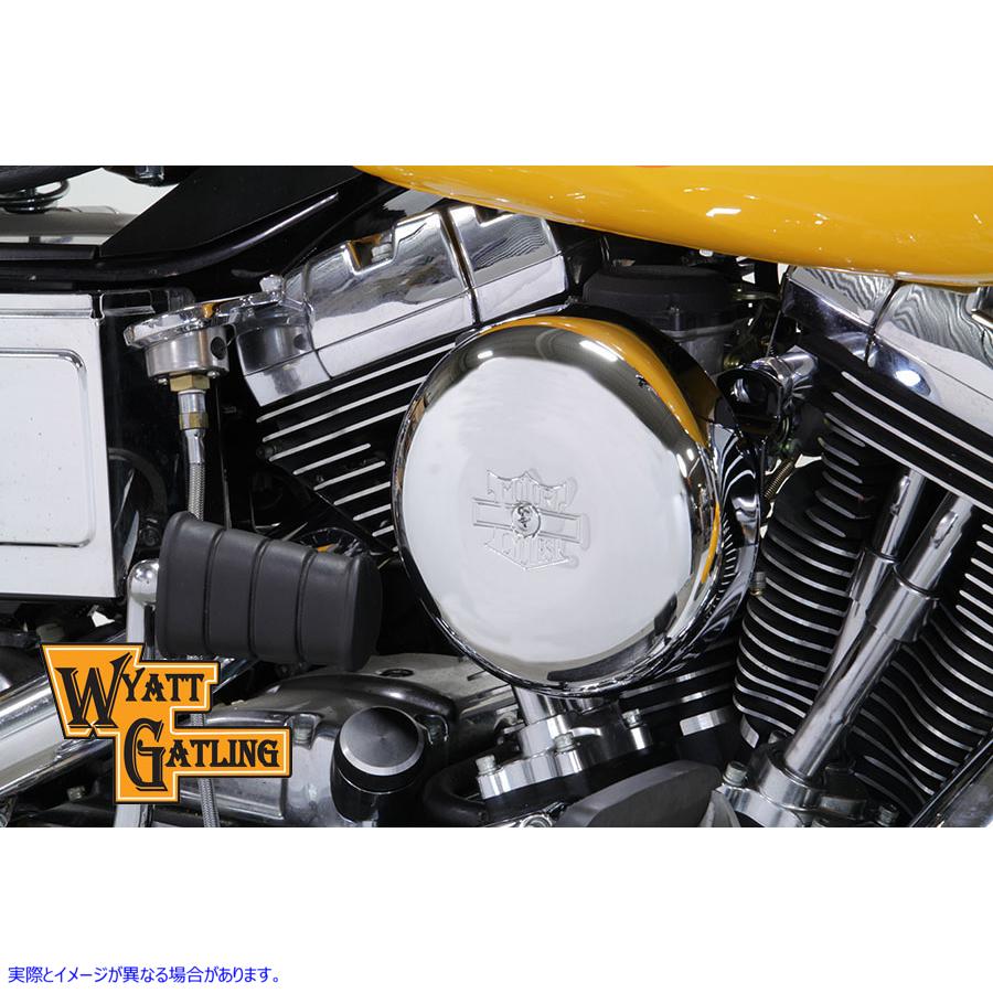 34-1605 クローム ワイアット ガトリング エア クリーナー アセンブリ Chrome Wyatt Gatling Air Cleaner Assembly 取寄せ Vツイ