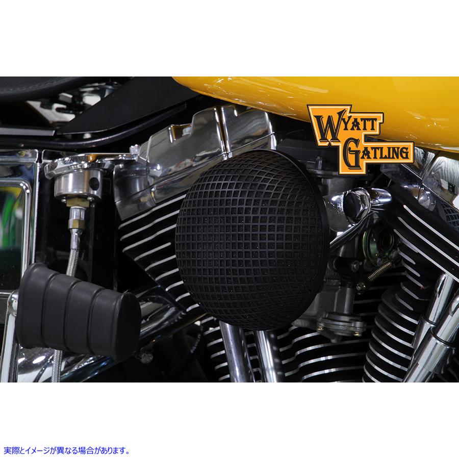 34-1607 ブラック ワイアット ガトリング エア クリーナー アセンブリ Black Wyatt Gatling Air Cleaner Assembly 取寄せ Vツイ