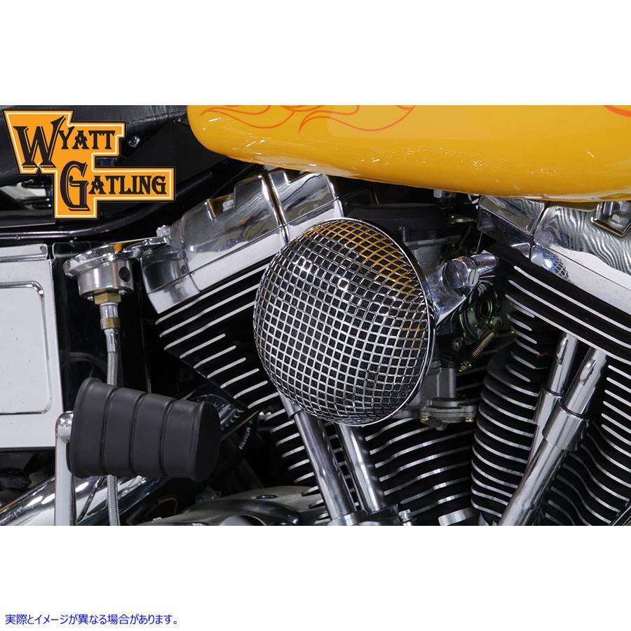 34-1608 クローム ワイアット ガトリング エア クリーナー アセンブリ Chrome Wyatt Gatling Air Cleaner Assembly 取寄せ Vツイ