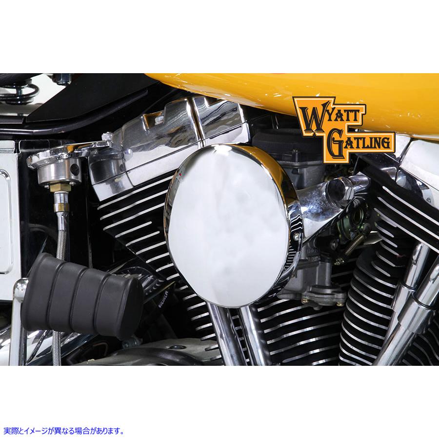 34-1612 クローム ワイアット ガトリング エア クリーナー アセンブリ Chrome Wyatt Gatling Air Cleaner Assembly 取寄せ Vツイ