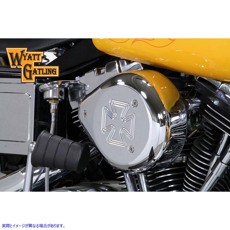 34-1614 クローム ワイアット ガトリング エア クリーナー アセンブリ Chrome Wyatt Gatling Air Cleaner Assembly 取寄せ Vツイ